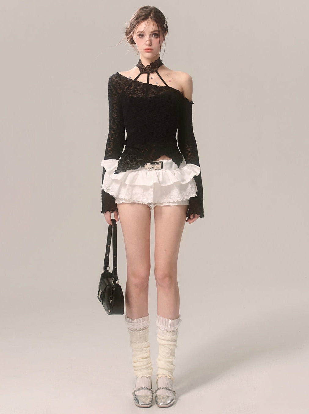 Lace Innerwear Top Halter-neck
