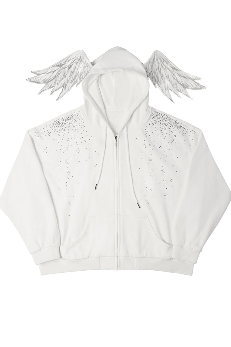 Angel Hoodie Starburst Sweatshirt