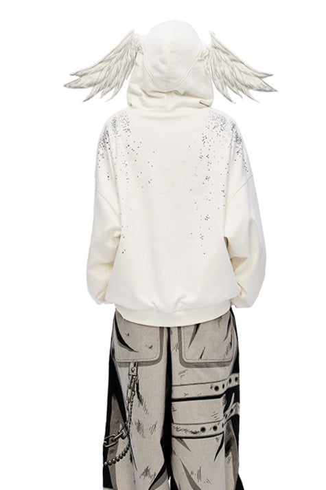 Angel Hoodie Starburst Sweatshirt