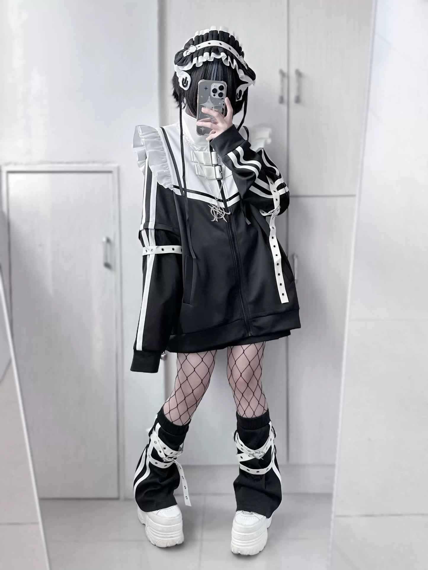 Ensemble noir bionique Ange complet Quartier Ange gris