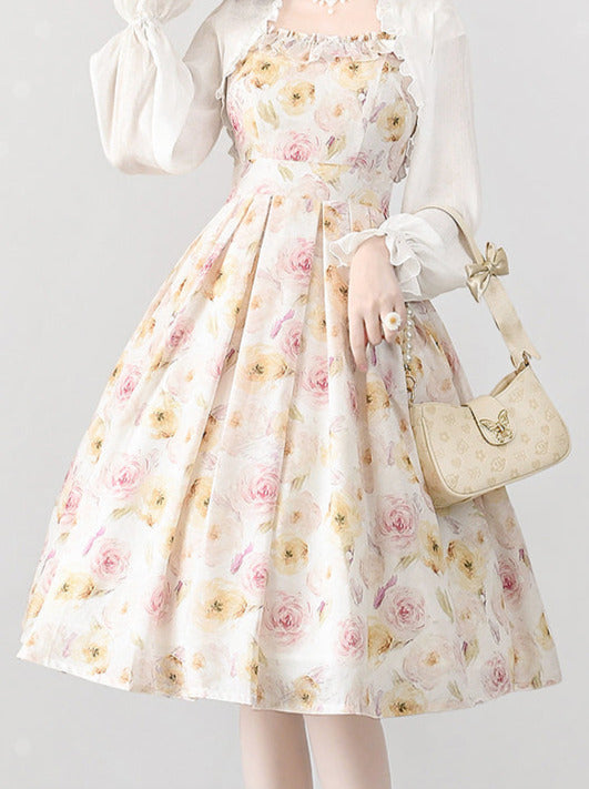 Lolley Dress + Cardigan Ta Trochrasic Elegan Forest Basket