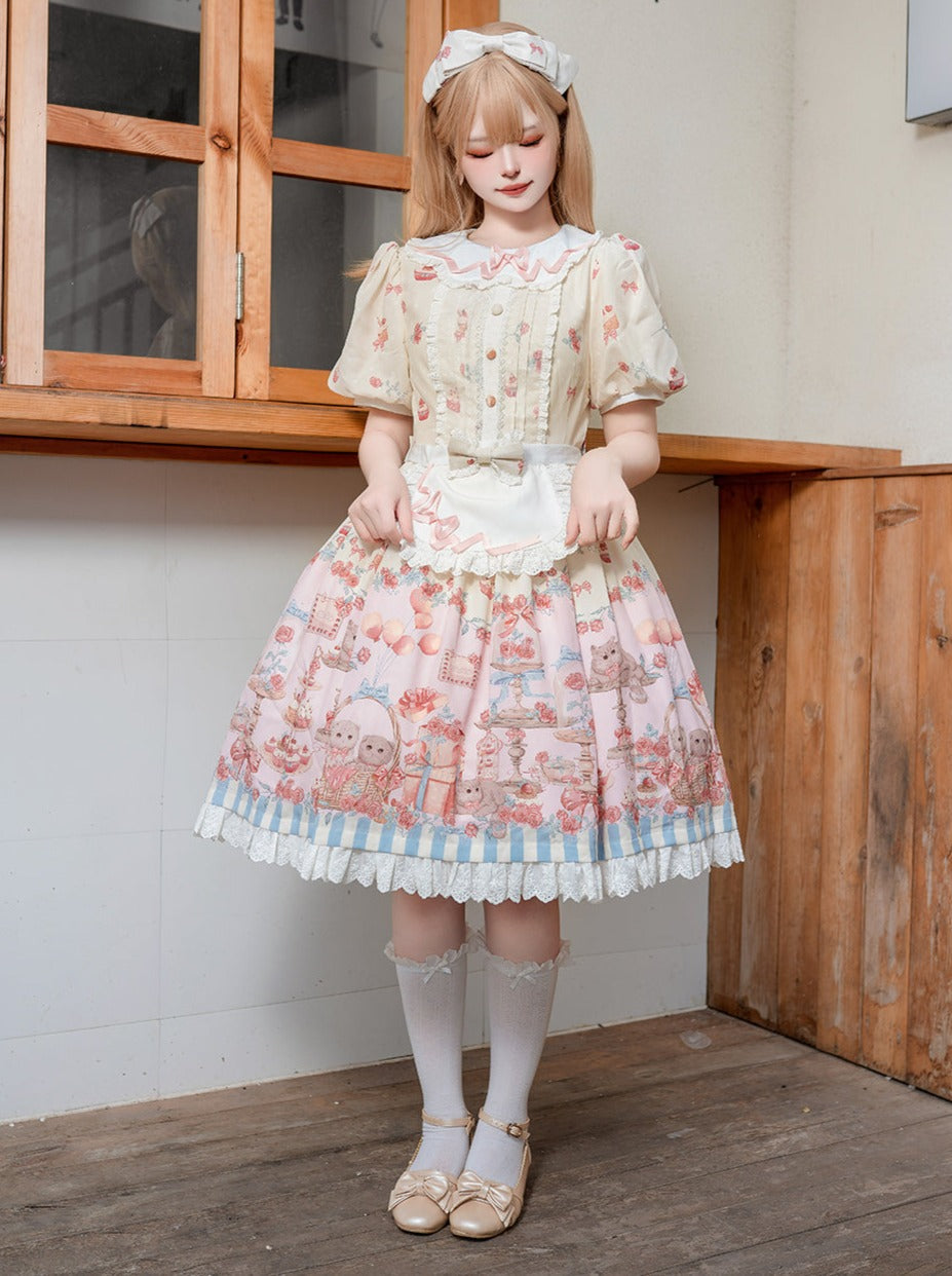 Apron Cute Ribbon Lolita + Dress + Design