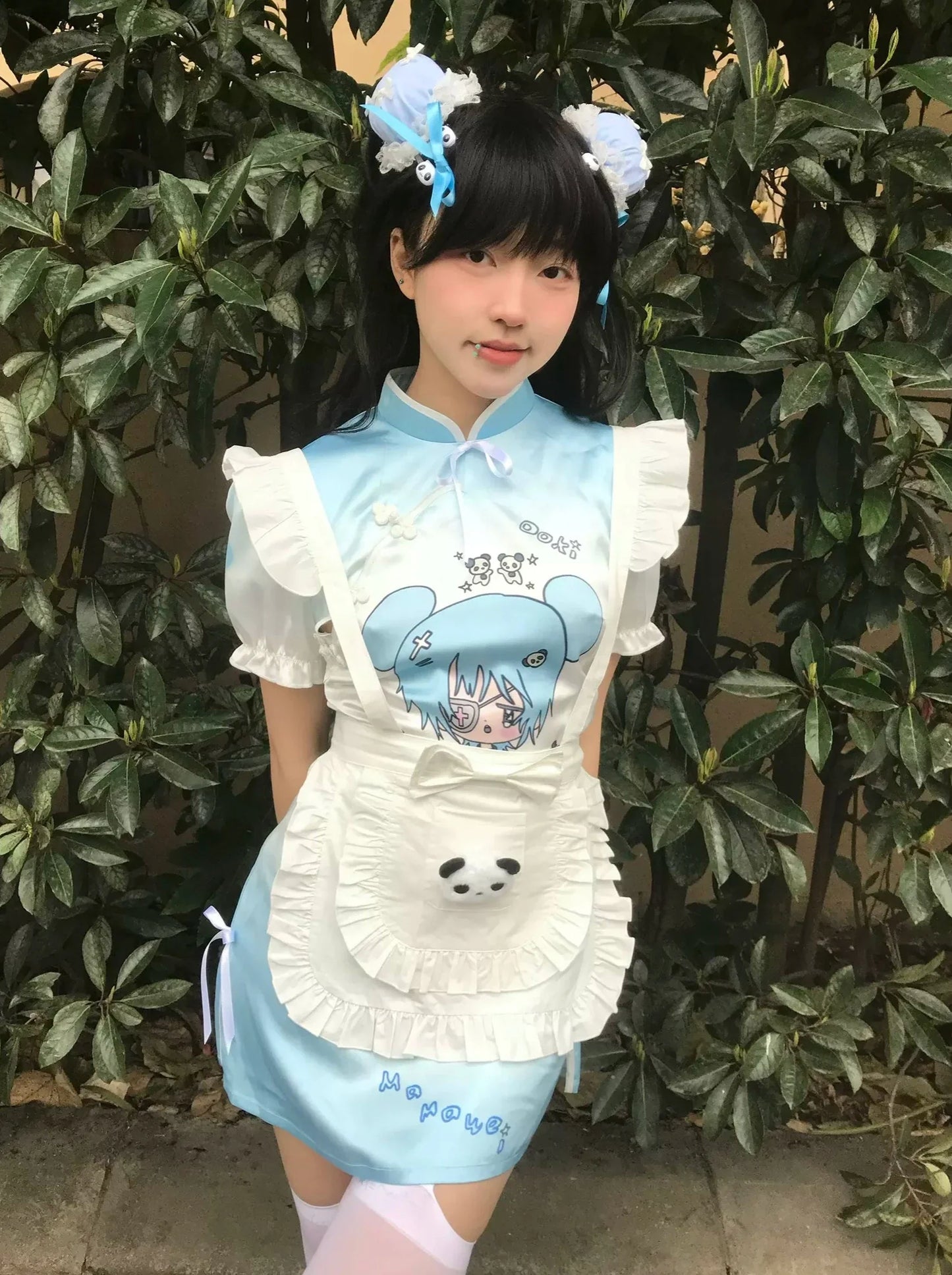 Subculture Apron Dress Blue Tight + Girl