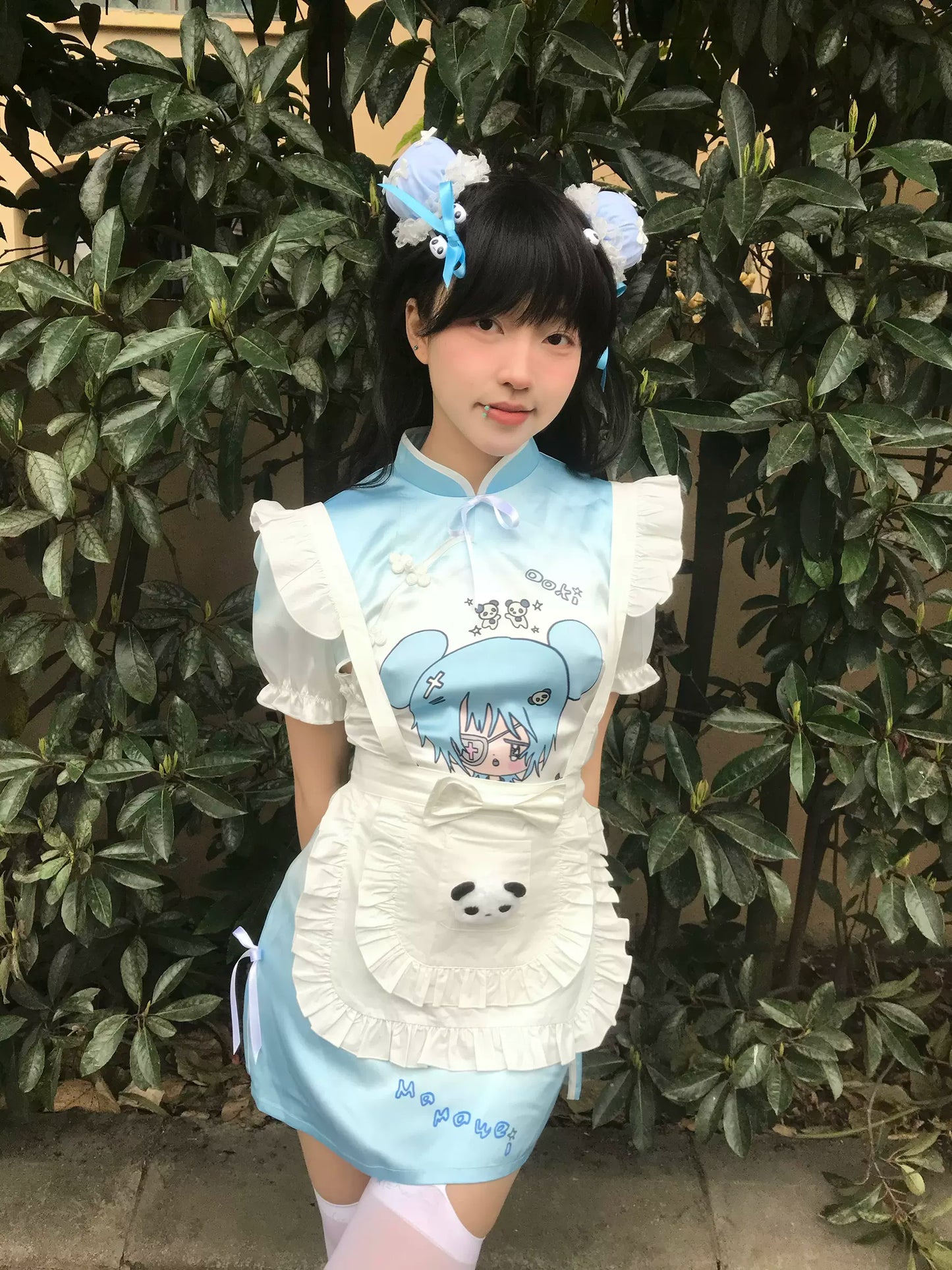Subculture Apron Dress Blue Tight + Girl
