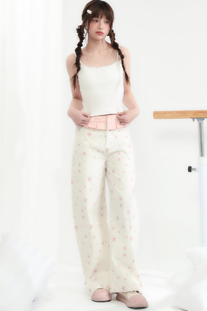 Shake Pants Wide Tube Head Lace Leg