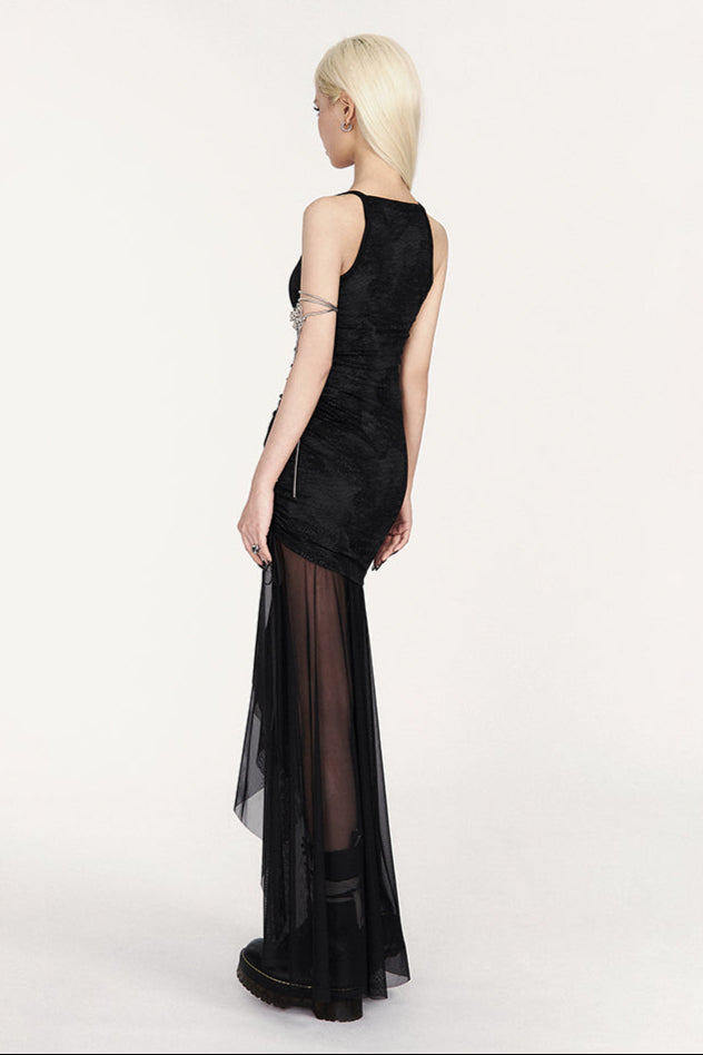 Dress Mesh Wrap Sheer Resort