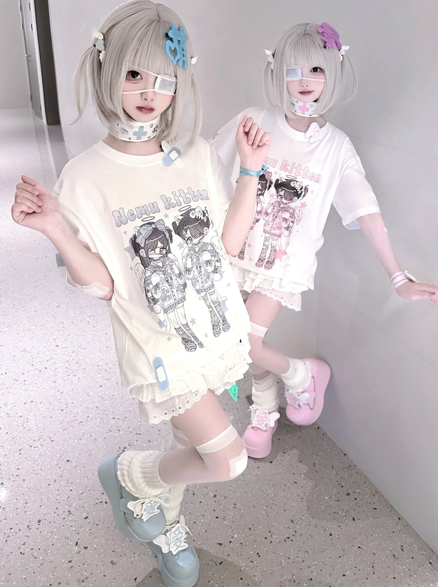 Angel Tops Neighborhood Illustration Twins Girl