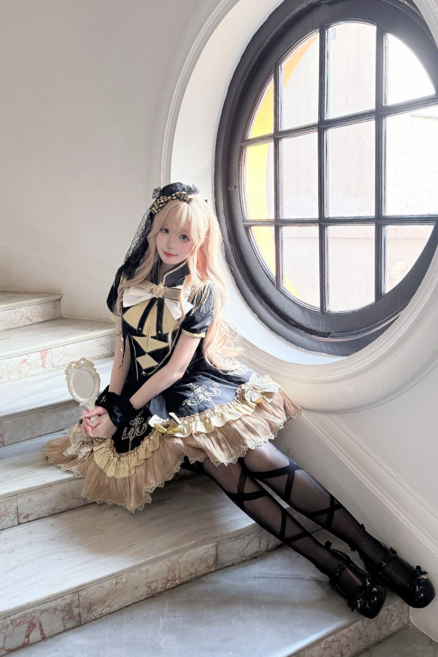 Dress + Cute Dark Shawl Lolita