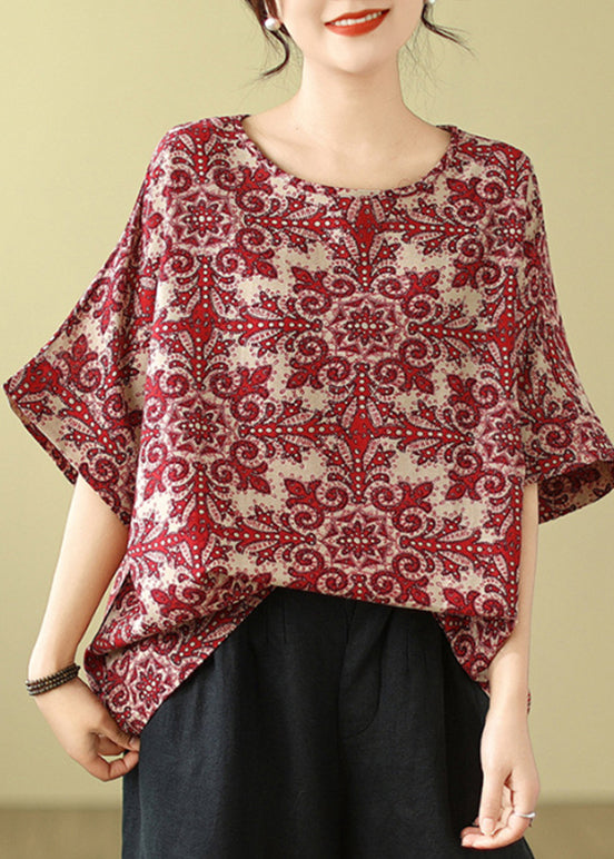 T Black Plus Size Shirt Print Summer