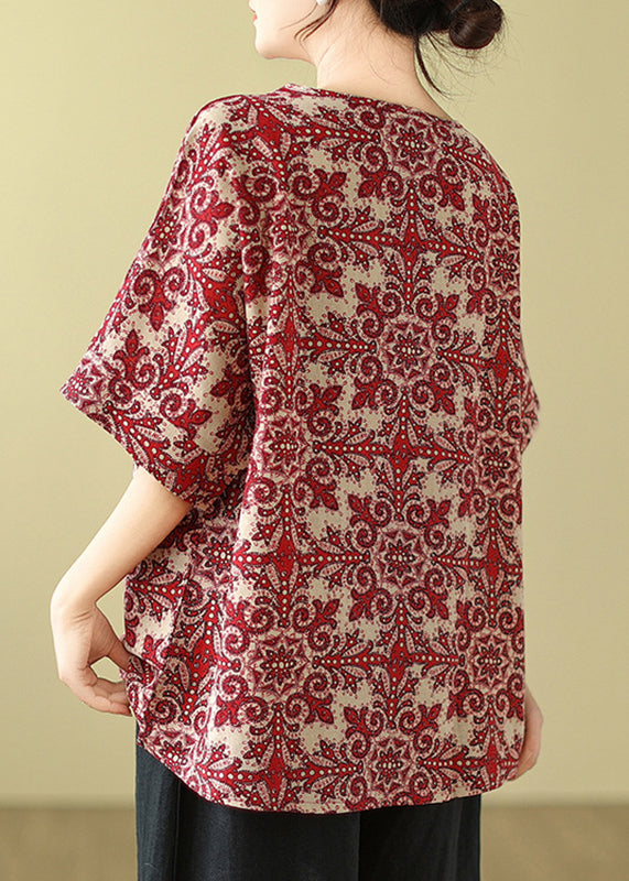 T Black Plus Size Shirt Print Summer