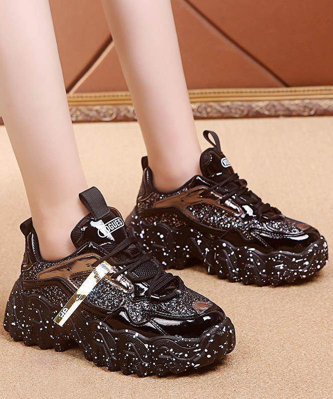 Up Red Splicing Leder Rindsleder Schuhe Spitze Frauen Plattform