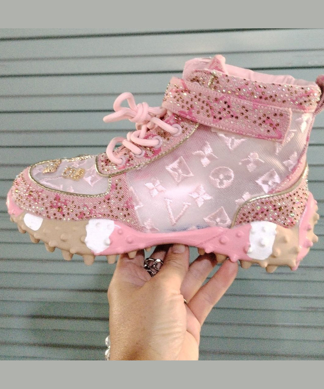 Mesh Atmungsaktive Flache Schuhe Zirkon Füße Grün Stilvolle Spleißen