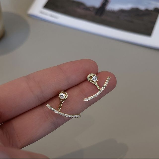 Swing Earring Rhinestone Alloy