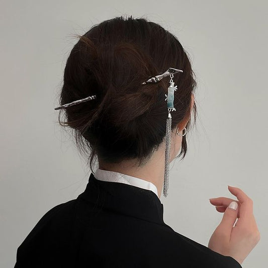 Hair Fringed Stick Flower /