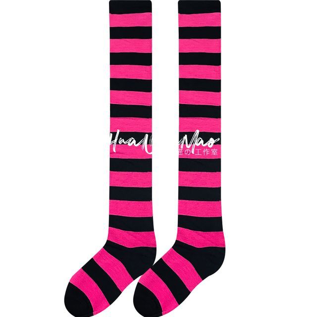 Striped Over-the-Knee Socks