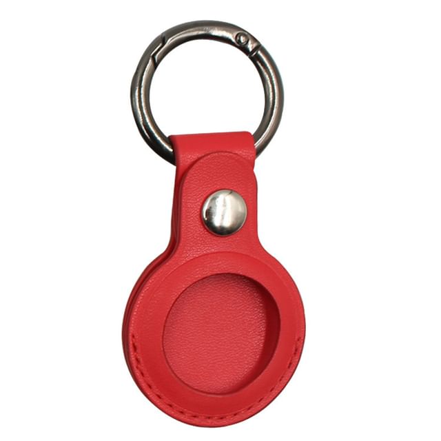 Holder AirTag Faux Leather Keyring