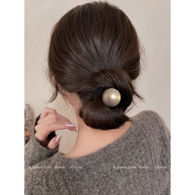 / パールフェイクセットヘアタイ