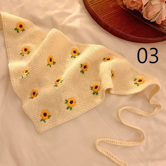 Lace Floral Scarf Crochet