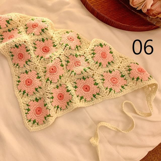 Lace Floral Scarf Crochet