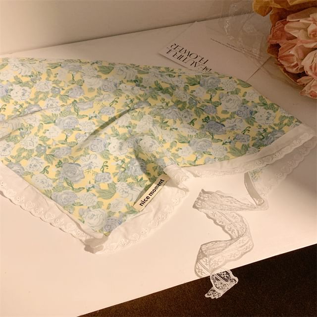 Print Head Designs) (Various Floral Scarf Triangle