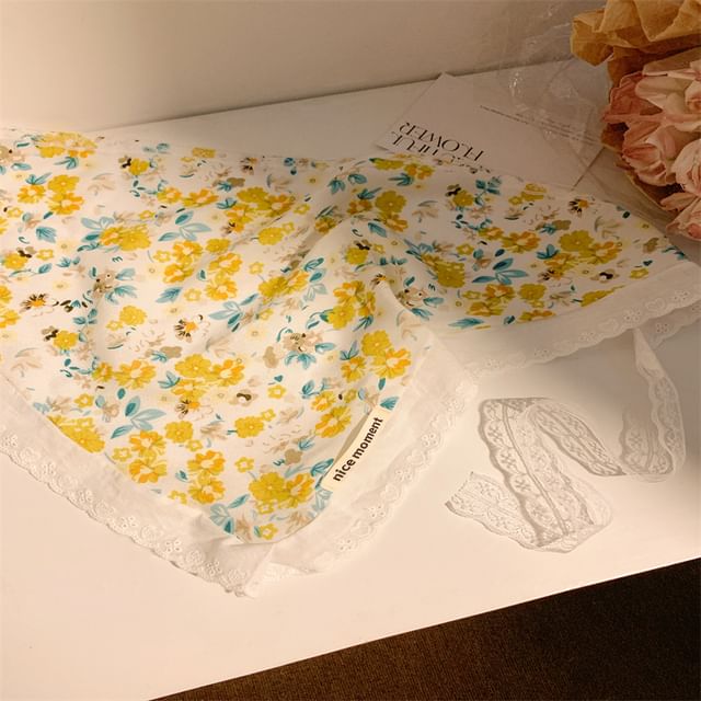 Print Head Designs) (Various Floral Scarf Triangle