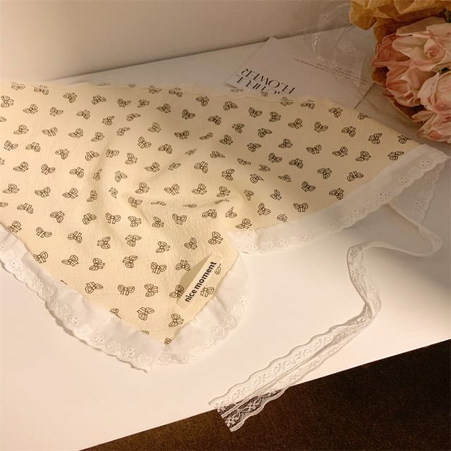 Print Head Designs) (Various Floral Scarf Triangle