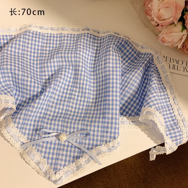 Scrunchie Lace Scarf Designs) Triangle Trim (Various Set Head /
