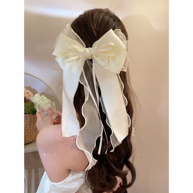 クリップオーガンザヘアリボン