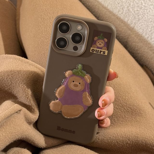 Eggplant Set Charm Case Pom / Phone
