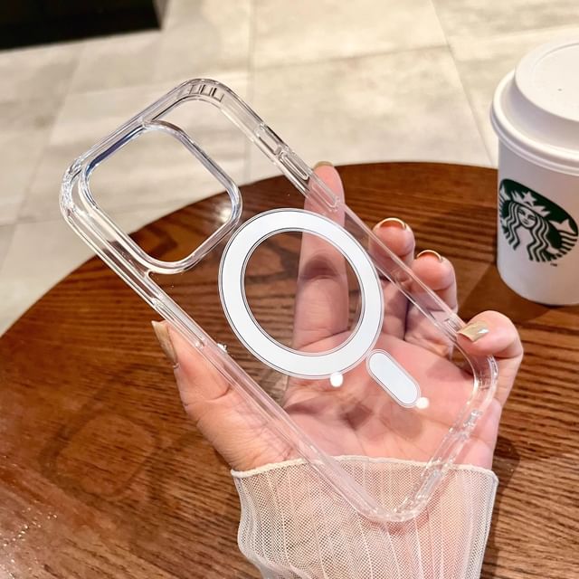 Transparent MagSafe) with (Compatible Case Phone Magnetic