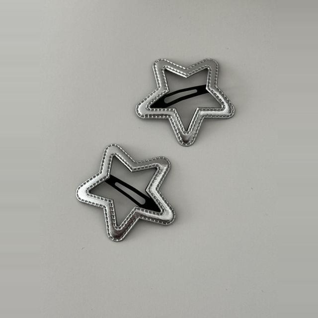 Geometric Set Hair Clip Alloy