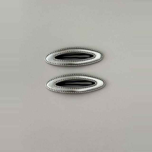 Geometric Set Hair Clip Alloy