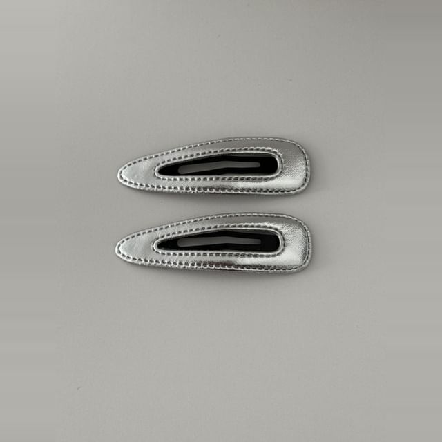 Geometric Set Hair Clip Alloy