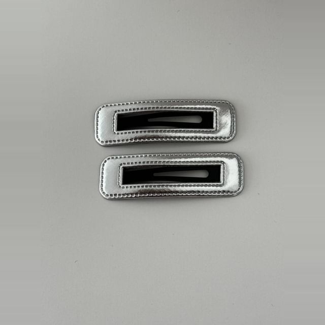 Geometric Set Hair Clip Alloy