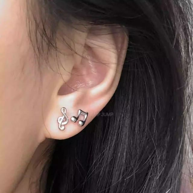 Note Music Earring Stud