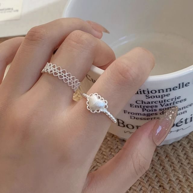 2: Heart Cutout Set Open + Alloy of Ring