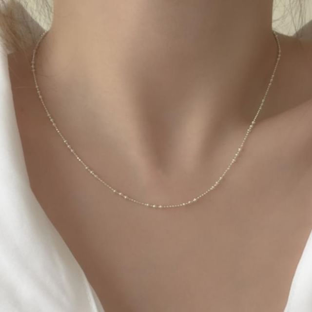 925スターリングシルバーネックレス(上品)