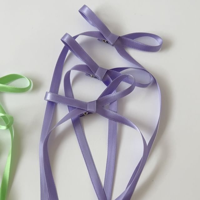 Set Bow Plain Hair Clip of 3: