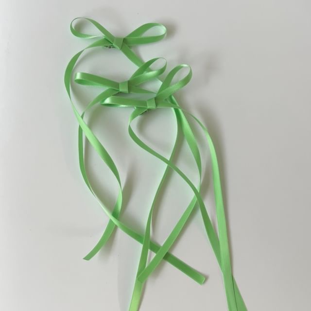 Set Bow Plain Hair Clip of 3: