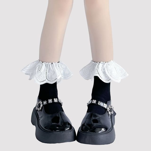 Lace (Various Trim High Socks Knee Designs)