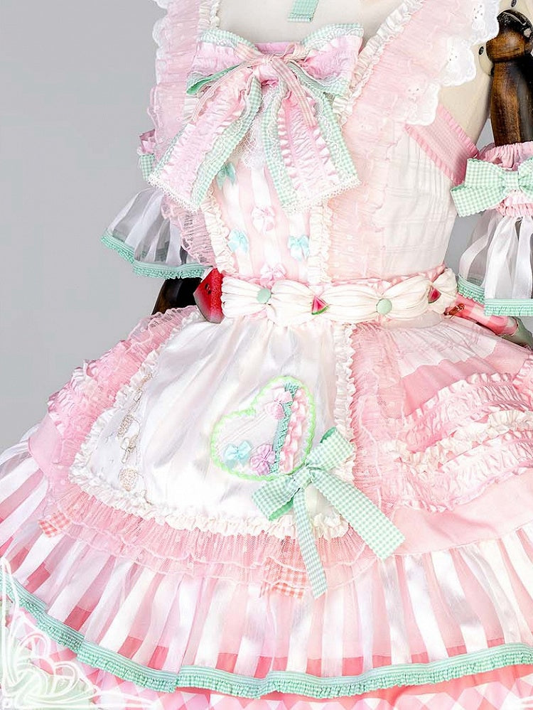Belt Cream Lolita Waist Dessert Sweet Apron