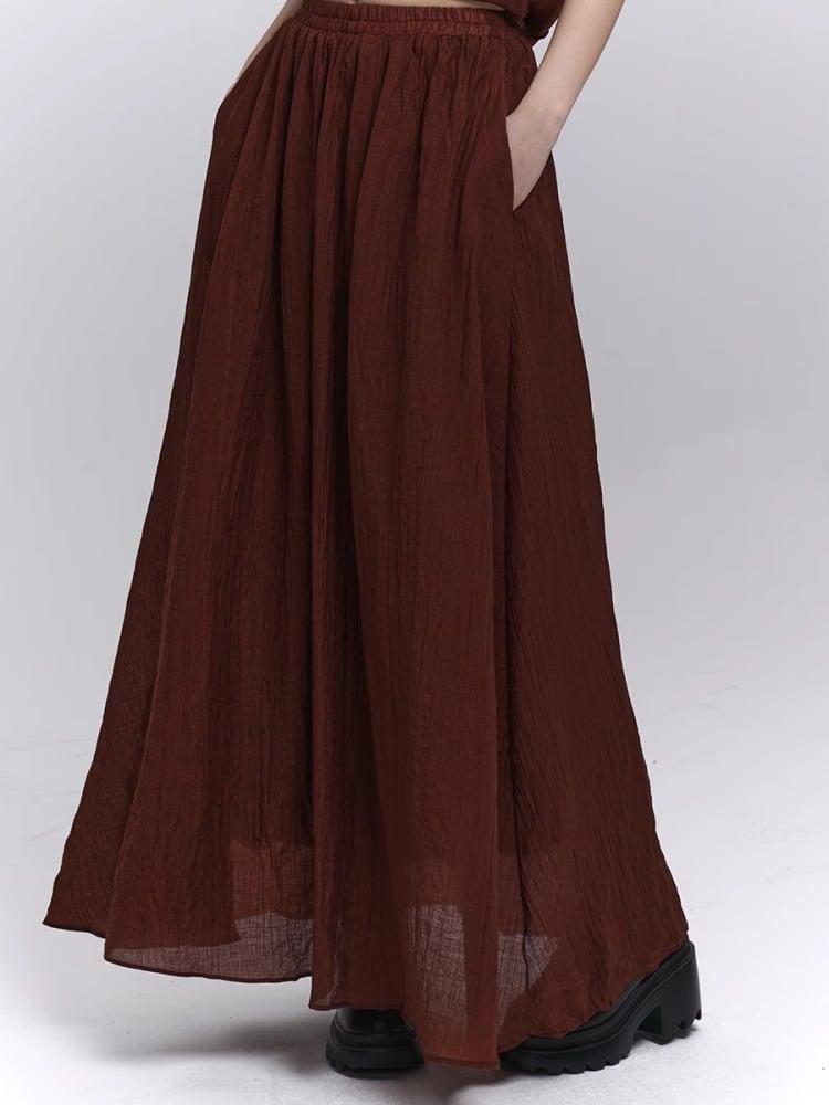 with Scarf Embellished Wine Red Floral / Cami Top
