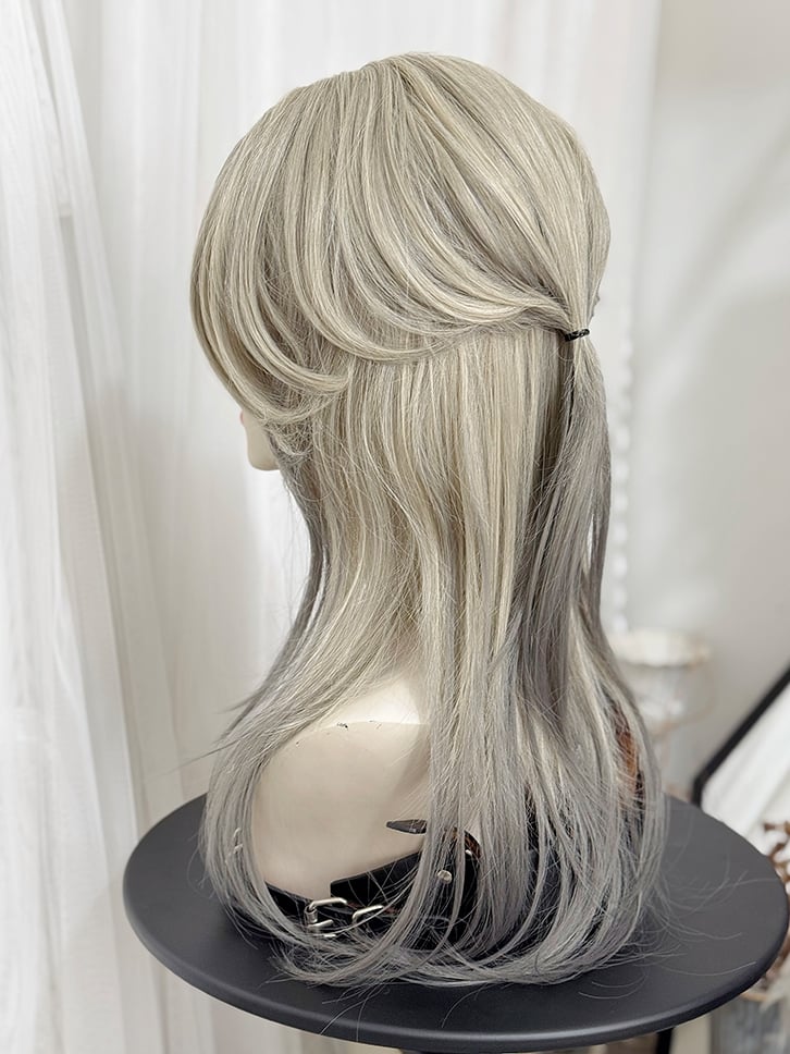45CM Ouji Style Length Wig Gray