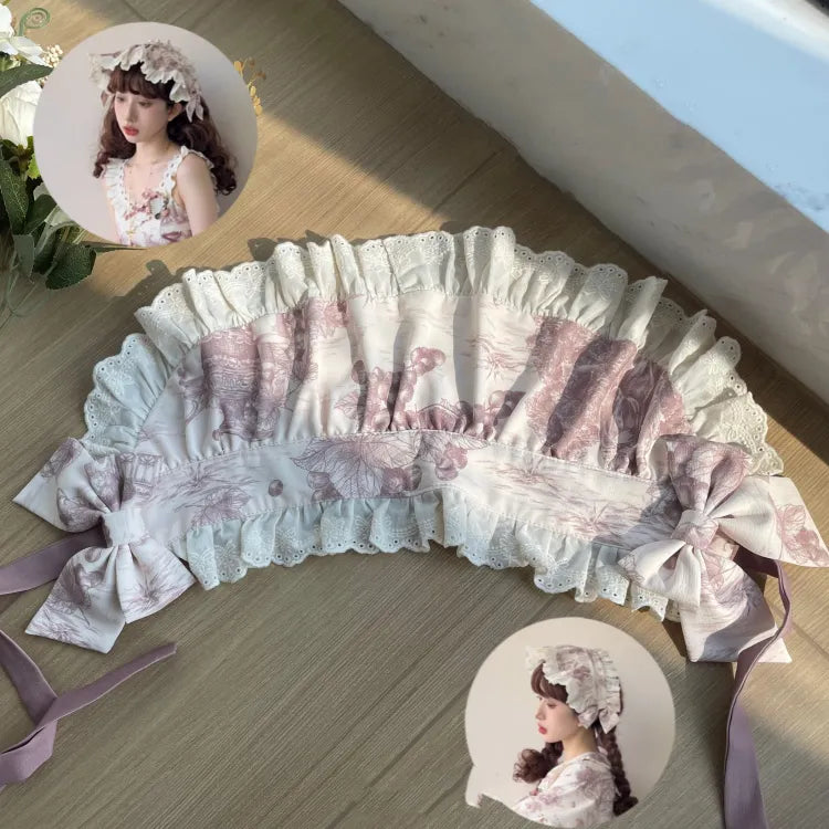 パープルブルーピンクのヘアバンド /