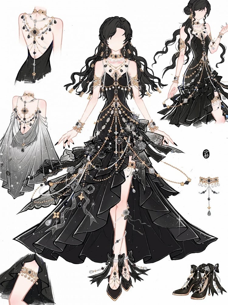 Robe de soirée sirène dos nu en velours rouge/noir