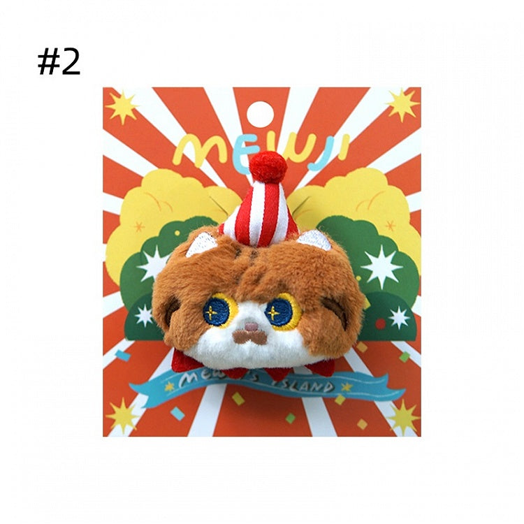 Cute Kitty-shaped Plush Brooch