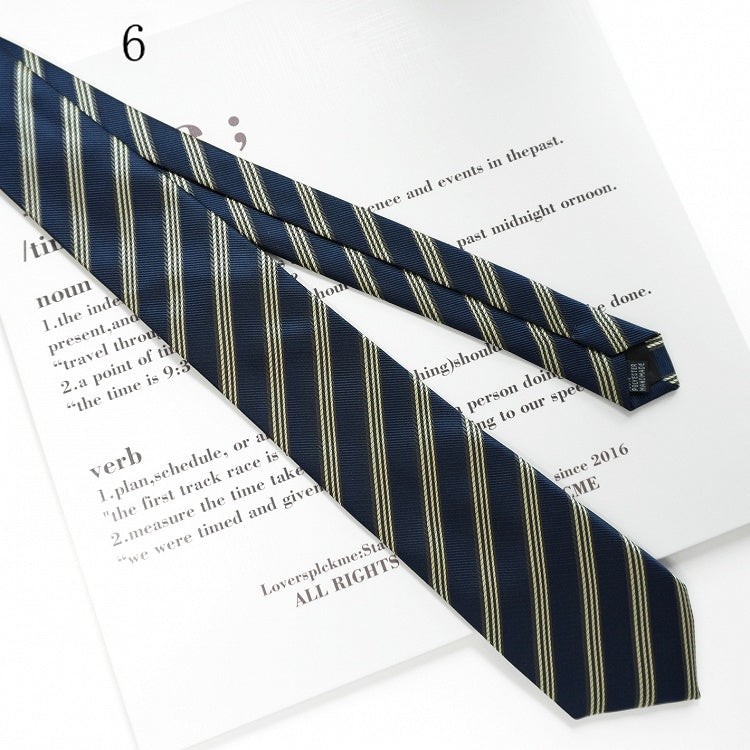 Krawatte JK Gestreift 17 Hals Muster Optionen Uniform