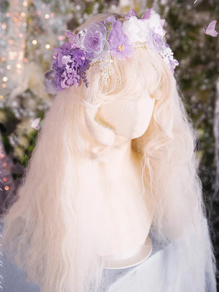 Dress Fairy Set Design Purple Butterfly JSK Princess Lolita Floral Full