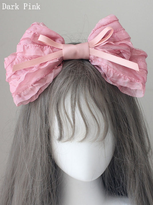 4 Bow Options Color Big Hairclip