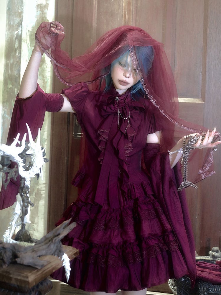 Jupe bouffante gothique lolita violette